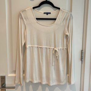 Thyme Maternity knit full sleeve  (Off white)